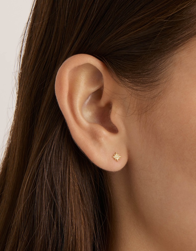 By Charlotte - Gold Starlight Earrings
