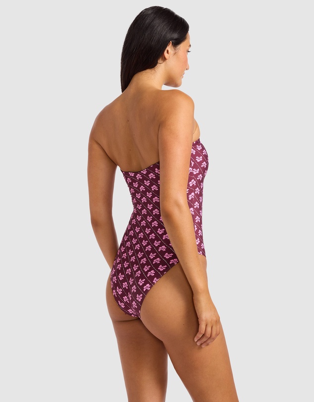 Seafolly - Batik Bloom Bandeau One Piece Swimsuit
