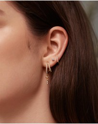 Ania Haie - Ania Haie Gold Star Drop Stud Earrings