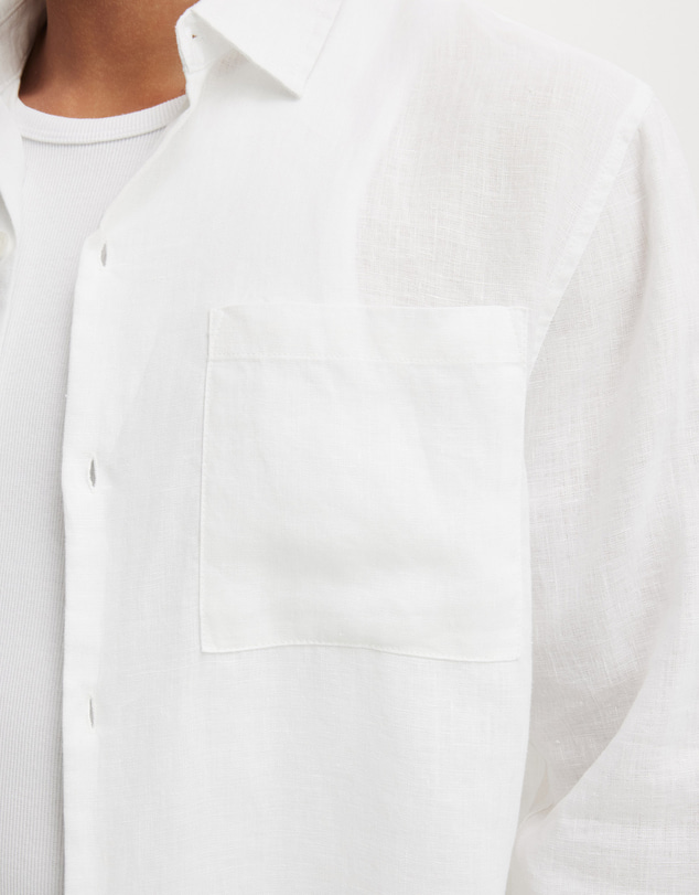 Cotton On - Relaxed Linen Long Sleeve Shirt