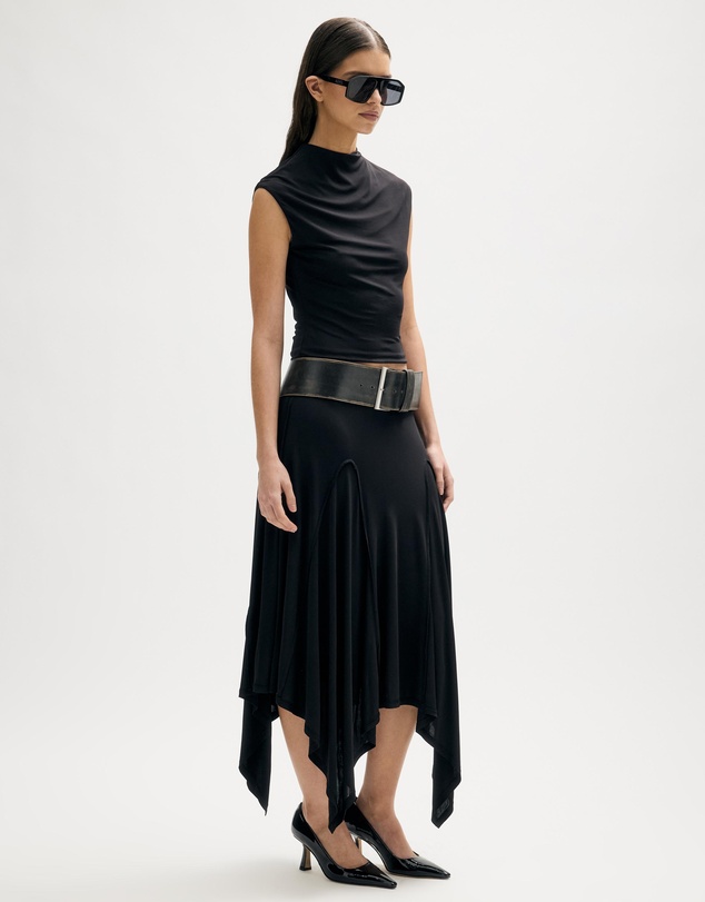 Minima Esenciales - Odal Mock Neck Jersey Top