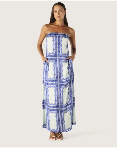 MOS The Label - Jordi Strapless Midi Dress