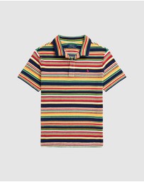 Polo Ralph Lauren - Striped Cotton Terry Polo Shirt - Teens