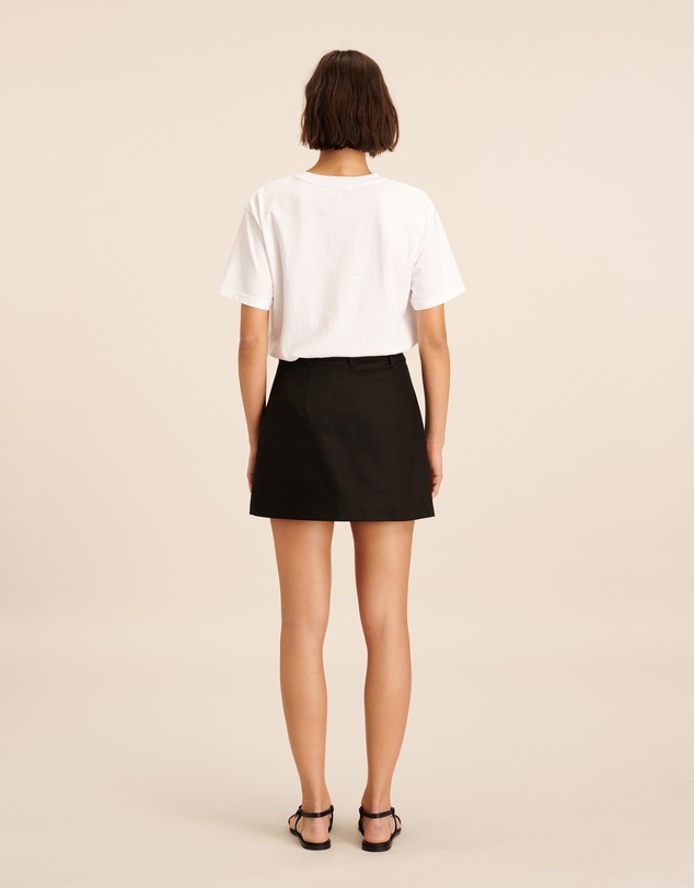 AERE - Cotton Blend Tailored Mini Skirt