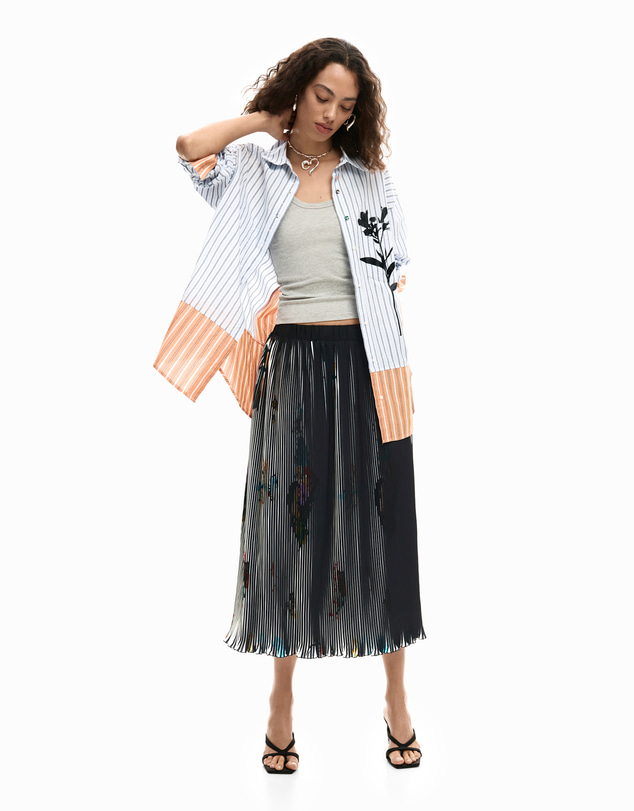 Desigual - Long striped shirt