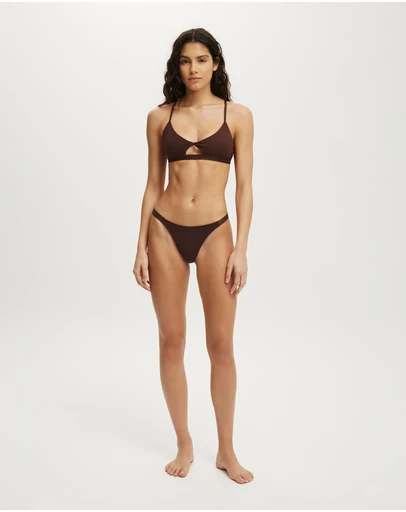 Cotton On Body - Branded Cotton Knot Front Bralette