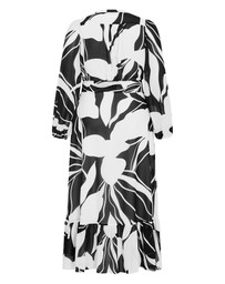City Chic - Enthral Me Print Maxi Dress