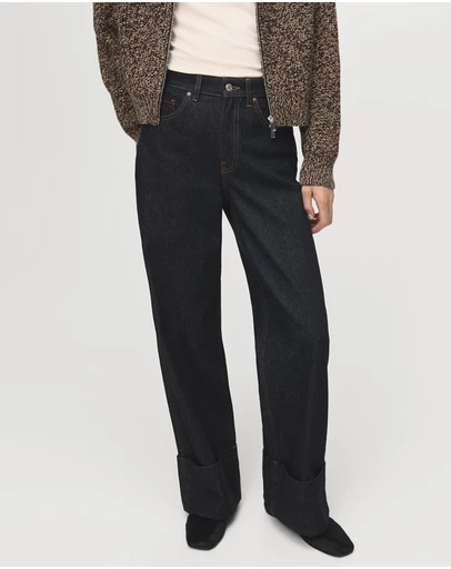 M.N.G - Turned-Up Straight Jeans