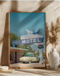 Olive et Oriel - Route 66 by Bethany Young Art Print