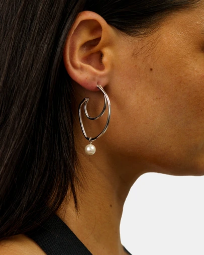 Sonne Jewellery - Bella Silver Pearl Earrings
