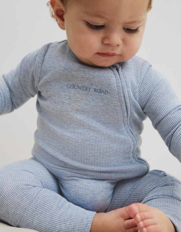 Country Road - Organically Grown Cotton Waffle Jumpsuit