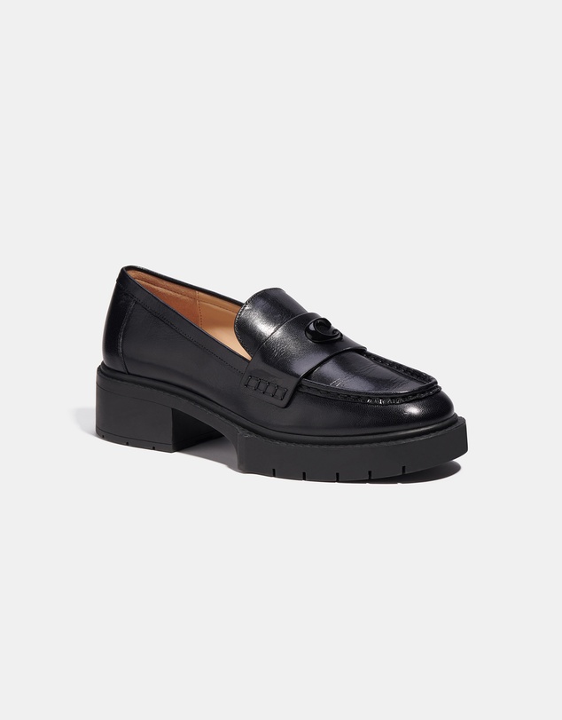 Coach - Leah Leather Loafers