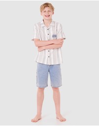 Rip Curl - Mod Cali Stripe SS Shirt - Teens