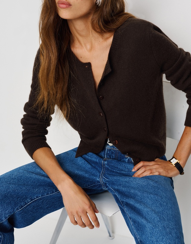 Reformation - Clara Cashmere Crew Cardigan