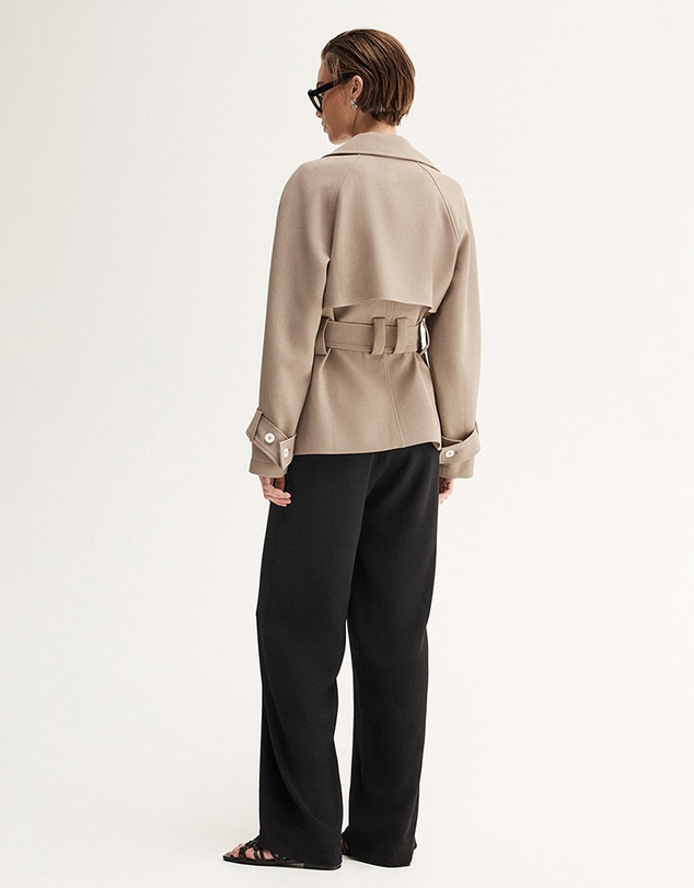 Elka Collective - Selena Cropped Trench Coat