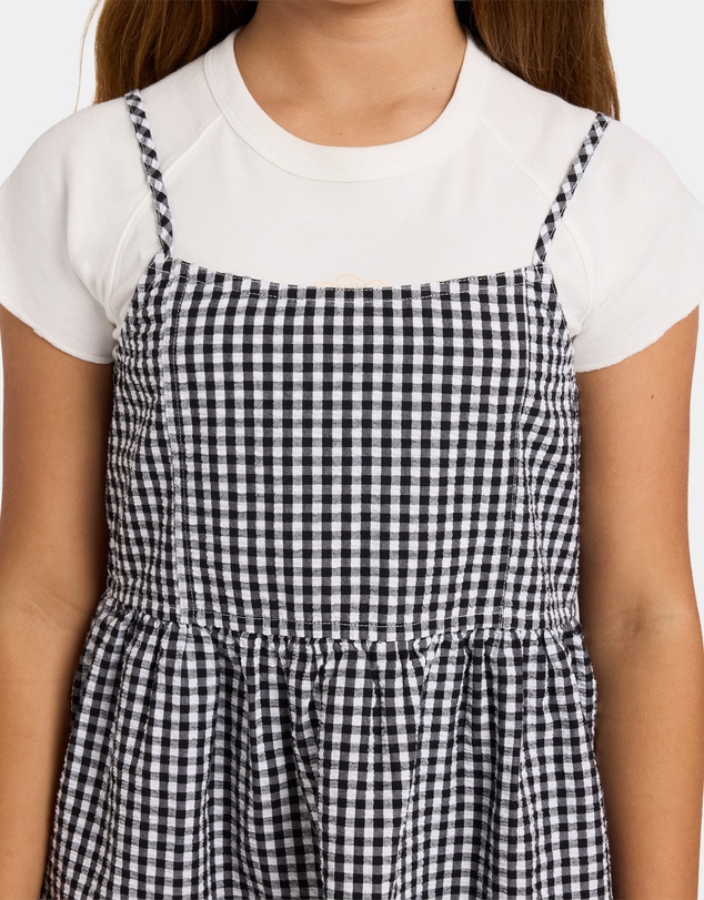 Billabong Kids - Girls 6 to 16 Gingham Crush Mini Dress
