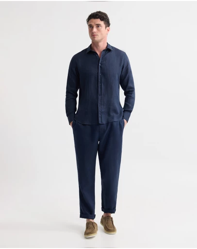 Oxford - Cooper Ls French Linen Shirt