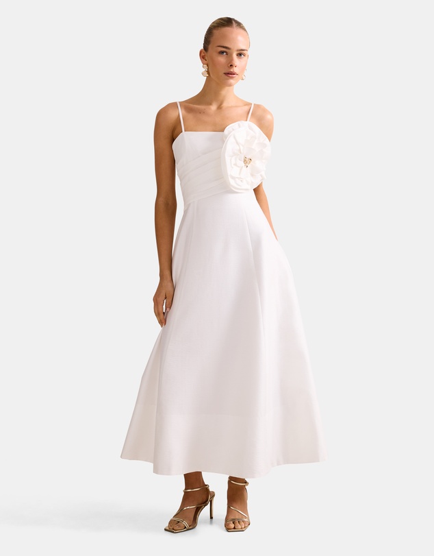 Forever New - Felicia Structured Flower Midi Dress