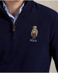 Polo Ralph Lauren - Polo Bear Wool Quarter-Zip Sweater