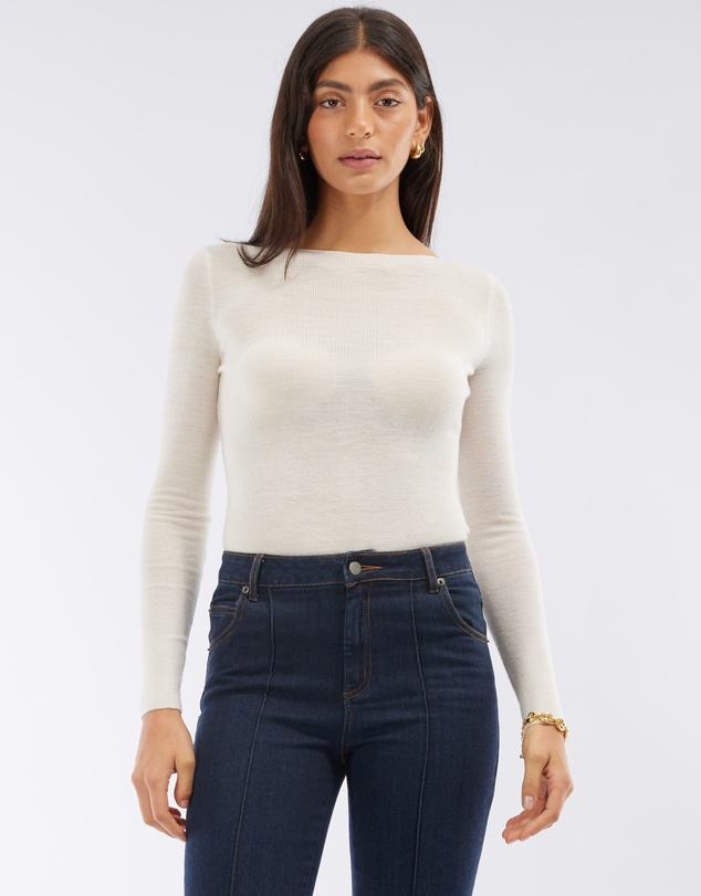 Amelius - Ellie Merino Knit Boat Neck