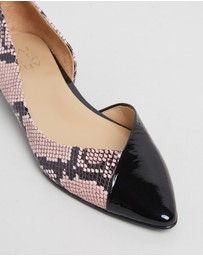 Naturalizer - Hayden Demi d'Orsay Flat - Rose Snake