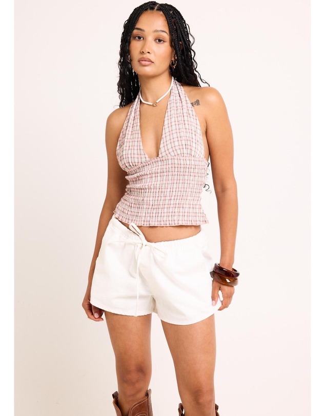 Insight - Juno Shirred Plunge Top