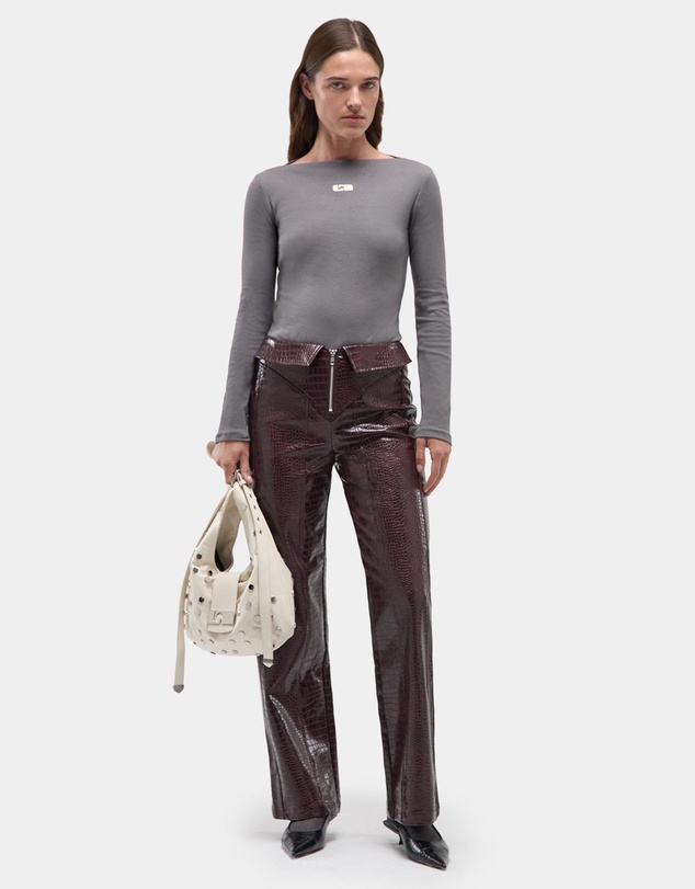 Laagam - Vixen Ecru Studs Bag