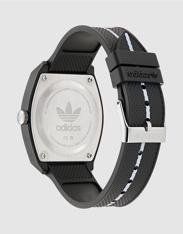 adidas Originals - Project Two Graphic38mm Black Resin Watch