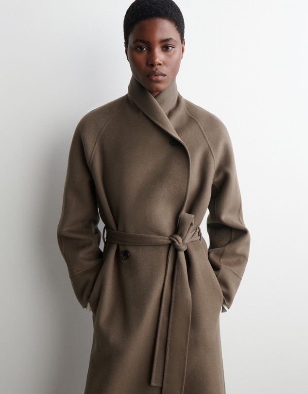 COS - Belted Double-Faced Wool Long Coat