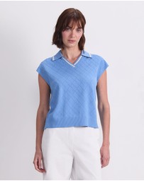 Sportscraft - Maxine Milano Argyle Knit Top