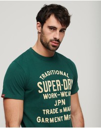 Superdry - Workwear Flock Graphic T-Shirt
