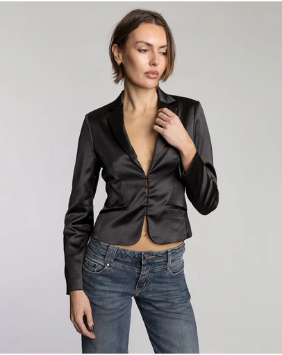 Love and Nostalgia - Mini Cigar Blazer - Black