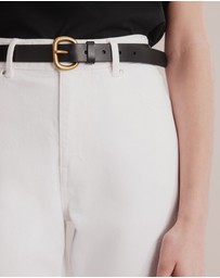 Country Road - Skinny Solid Buckle Belt