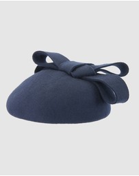 Max Alexander - Winter Felt Pillbox with Bow