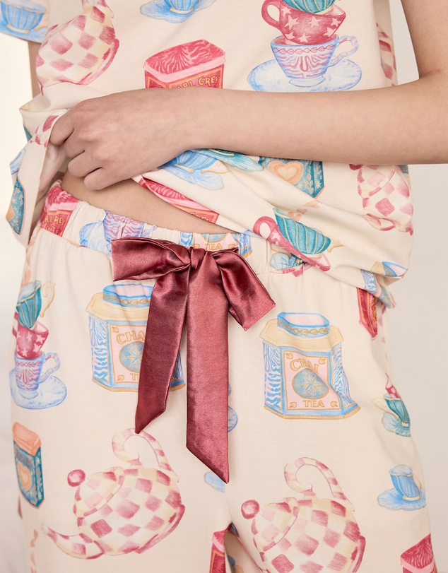 Chelsea Peers - Organic Cotton Tea Pots Pyjama Set