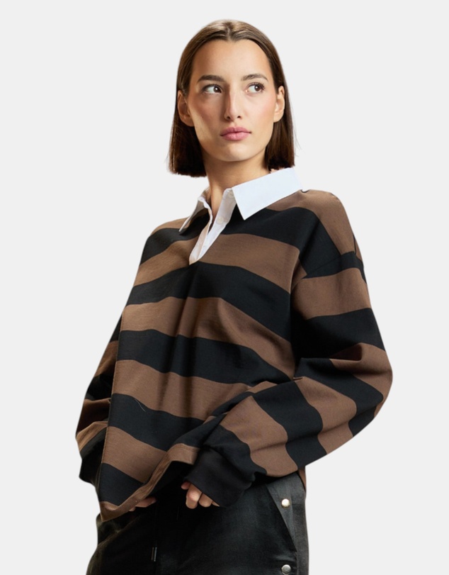 Cynthia Rowley - Striped Cotton Rugby Shirt