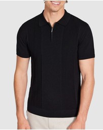 Tarocash - Stilone Zip Knit Polo