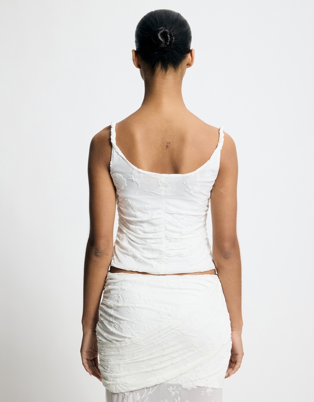 Lover - Elisabeth Cowl Neck Burnout Top