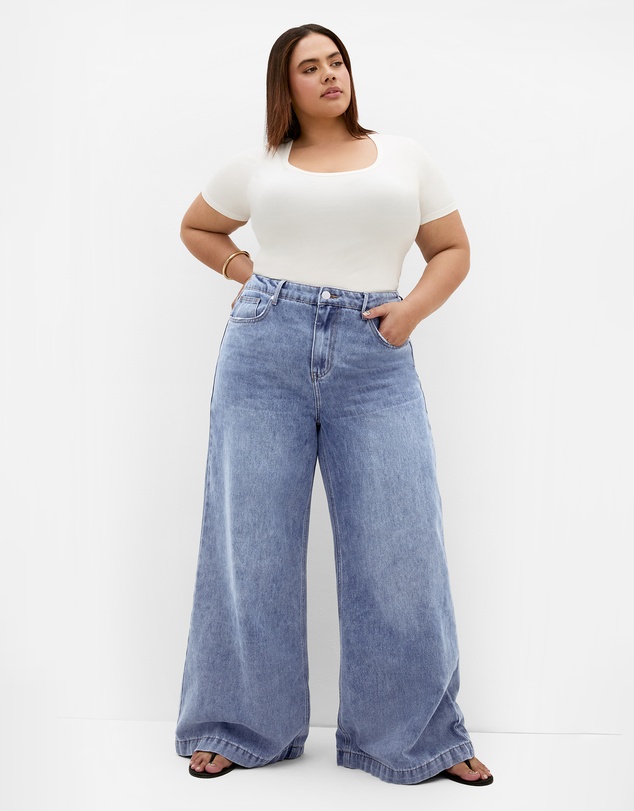 City Chic - Harley Fit Piper Palazzo Regular Jean
