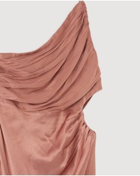 Revibe - Repaired Shona Joy La Lune Asym Gathered Maxi Dress - AU 12