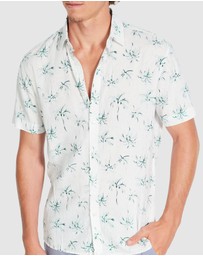 Tarocash - Neeson Linen Palm Shirt