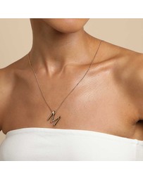 Astrid & Miyu - Initial Bold Pendant 18ct Necklace