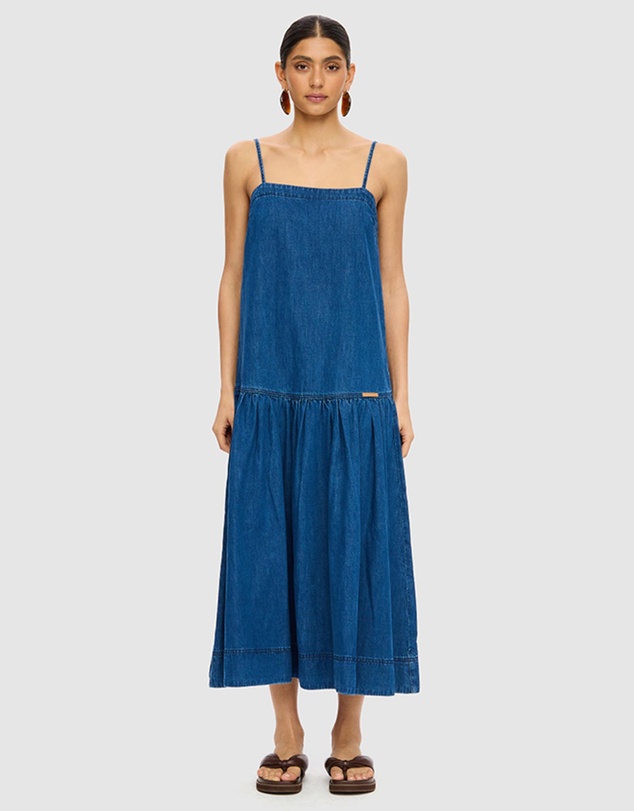 KIVARI - Vaila Denim Midi Dress