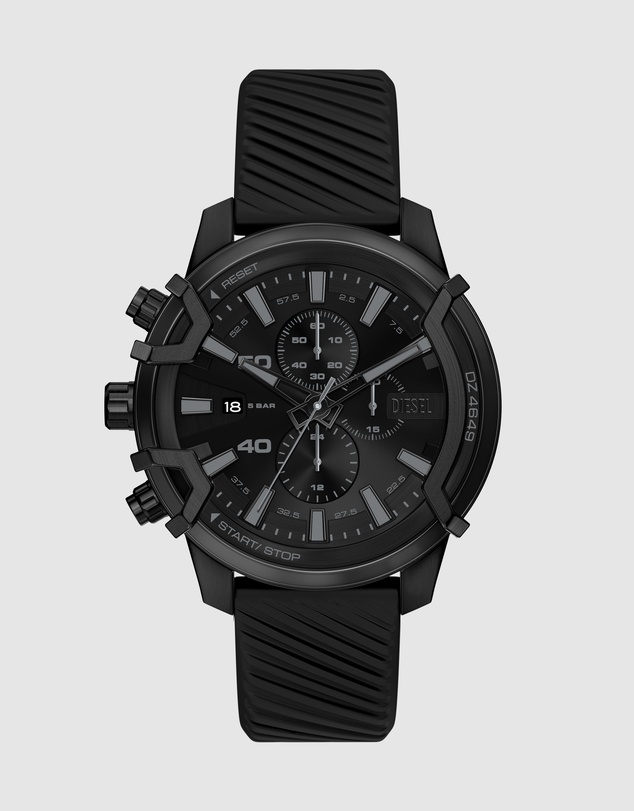 Diesel - Griffed Black Chronograph Watch