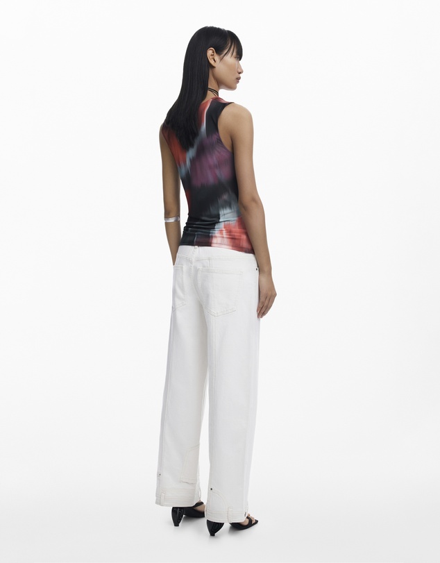 Desigual - Draped neckline T-shirt