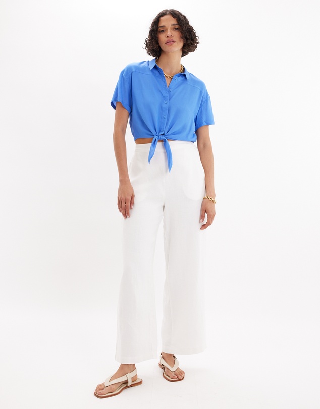 Amelius - Amabel Short Sleeve Crop Shirt