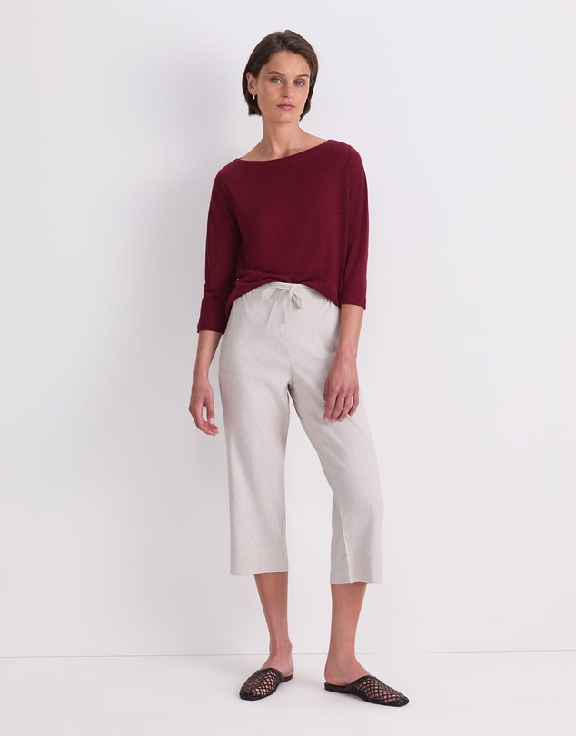 Sportscraft - Rosa Crop Linen Pant
