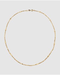 Elli Jewelry - Necklace Heart Hematite Bead 925 Sterling Silver Gold-Plated