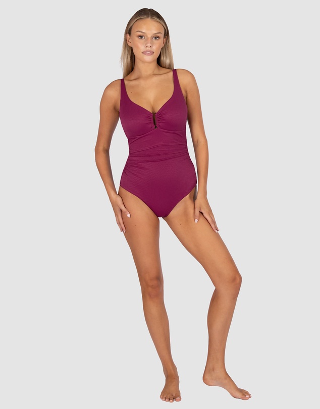 Baku Swimwear - Rococco D/E Cup Ring Front One Piece Swimsuit