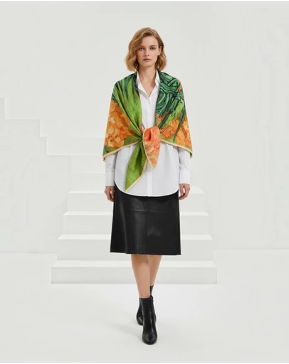 Mossée - Camille Satin Scarf